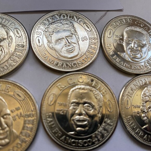 San Francisco 49ers then and now 1994-95 collectable coins 6 of 20 Lot #22 - Picture 4 of 8